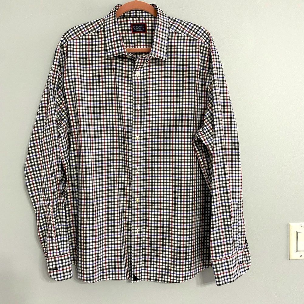 Untuckit 100% Cotton Long Sleeves Shirts Men Size XXL